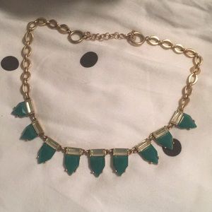 Gold and emerald necklace
